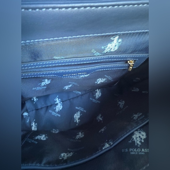 U.S. Polo Assn. Blue Backpack with Gold Accents - Picture 4 of 4